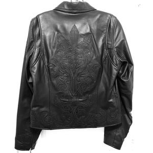 🧡HARLEY DAVIDSON Authentic Genuine Leather Jacket